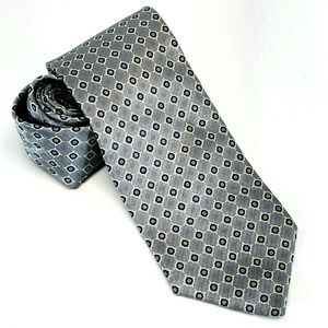 JOS. A. BANK 100% Silk Necktie Geometric Pattern